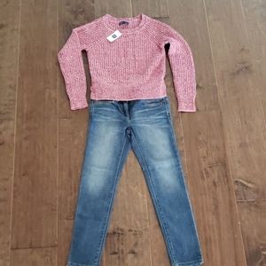 GIRLS sweater and Jeans set